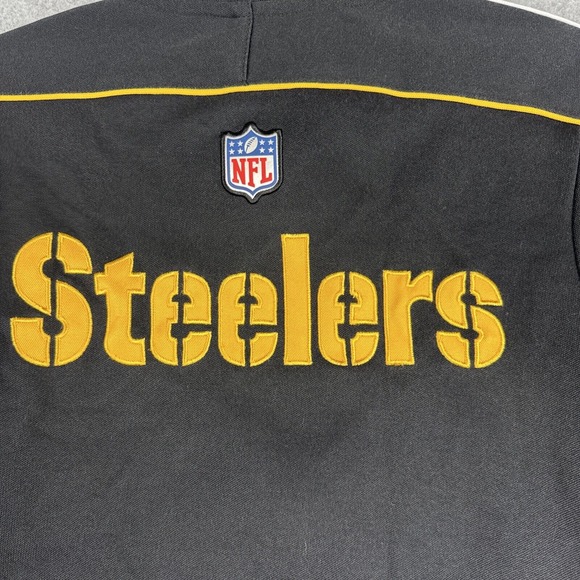 Nike Jacket Mens S Black Pittsburgh Steelers Full Zip On Field Lightweight NFL - Picture 8 of 8